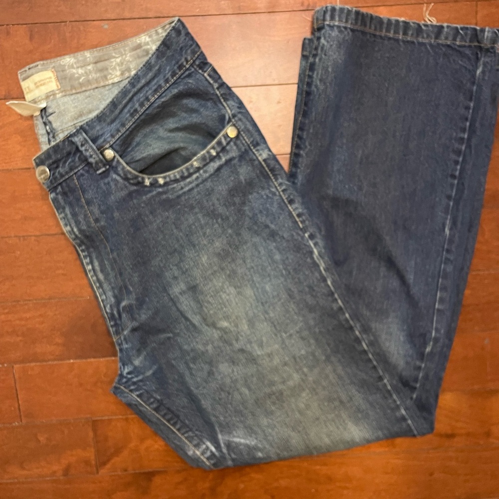 Vintage Black Richmond Dark Blue Straight Jeans